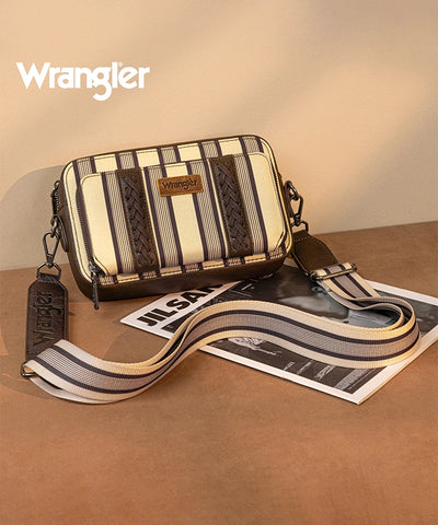 Wrangler Striped Crossbody Purse