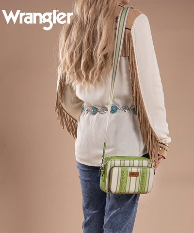 Wrangler Striped Crossbody Purse