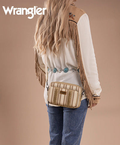 Wrangler Striped Crossbody Purse