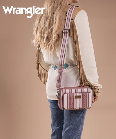 Wrangler Striped Crossbody Purse