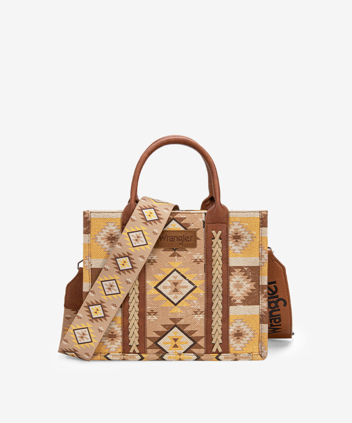 FINAL SALE | Wrangler Aztec Pattern Dual Sided Print Tote Bag