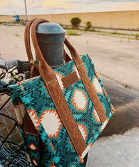 Wrangler Dual Sided Print Canvas Tote Bag
