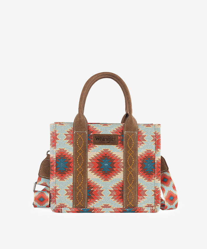 Wrangler Dual Sided Print Canvas Tote Bag
