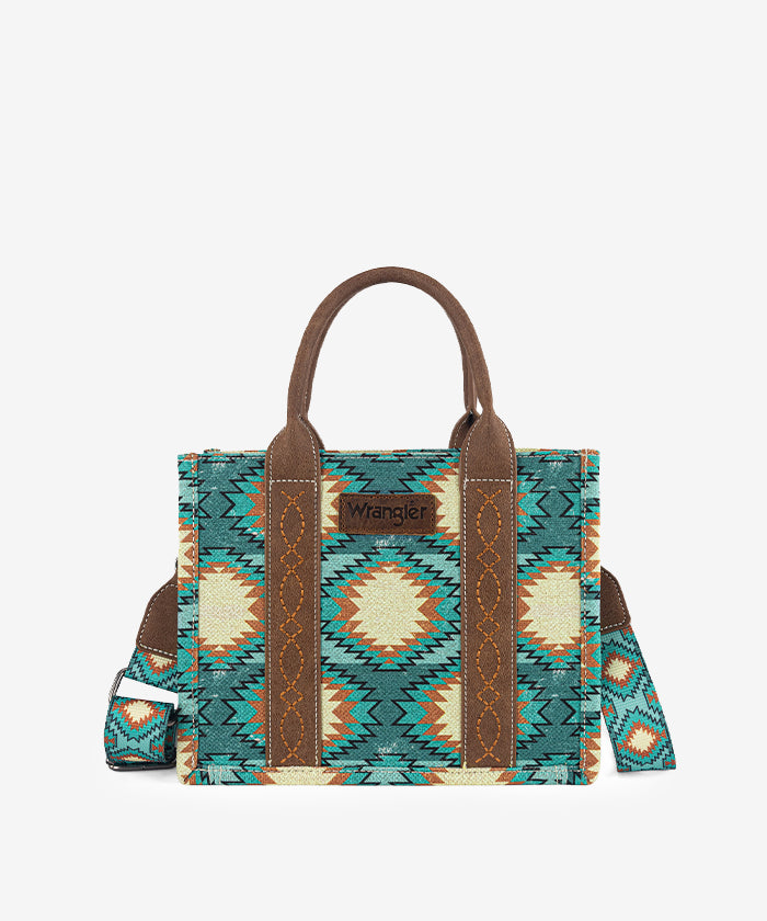 Wrangler Dual Sided Print Canvas Tote Bag