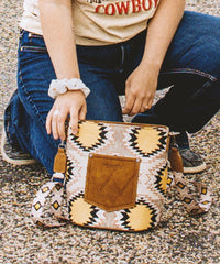 Wrangler Dual Sided Print Canvas Shoulder Bag
