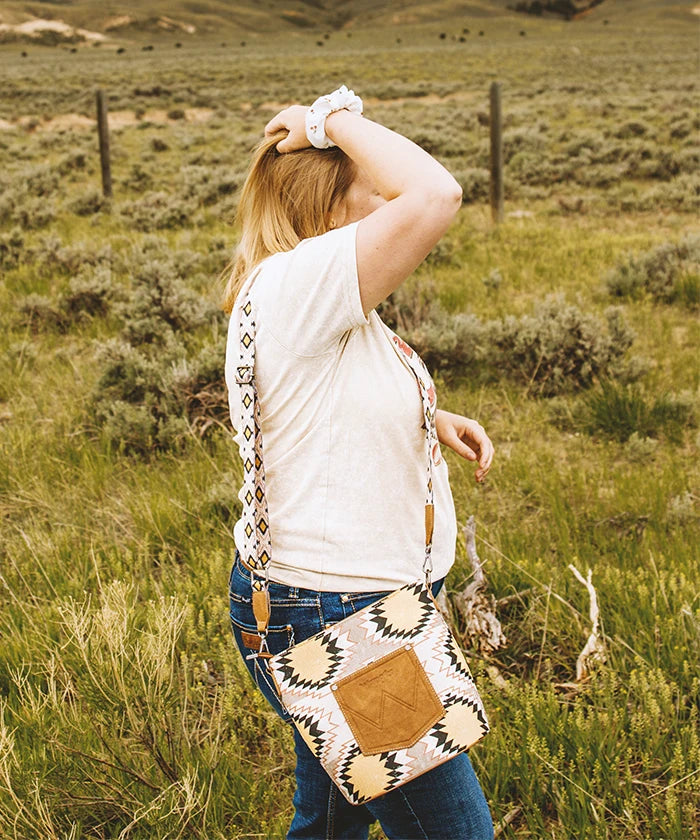 Wrangler Dual Sided Print Canvas Shoulder Bag