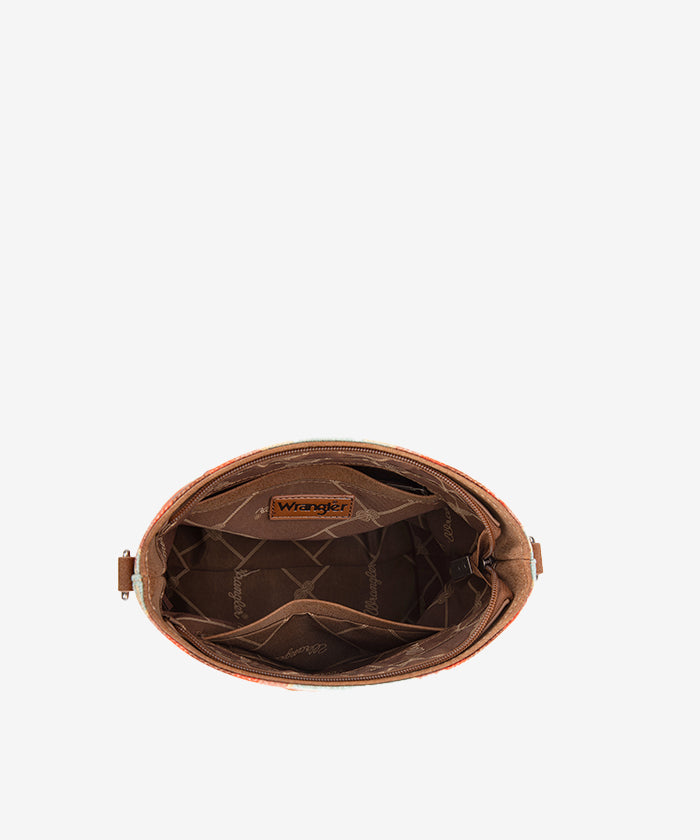 Wrangler Dual Sided Print Canvas Shoulder Bag