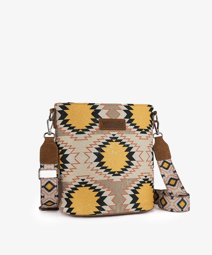 Wrangler Dual Sided Print Canvas Shoulder Bag