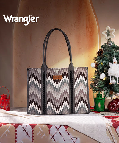 Wrangler Southwestern Pattern Concealed Carry Wide Tote Set