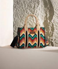 Wrangler Southwestern Pattern Concealed Carry Wide Tote Collection