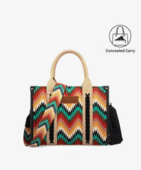 Wrangler Southwestern Pattern Concealed Carry Wide Tote Collection