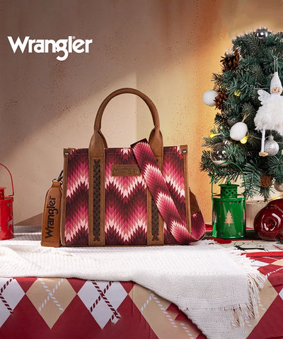 Wrangler Southwestern Pattern Concealed Carry Wide Tote Set