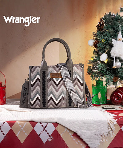 Wrangler Southwestern Pattern Concealed Carry Wide Tote Set