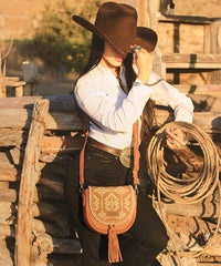 Wrangler Aztec Print Mini Crossbody Purse