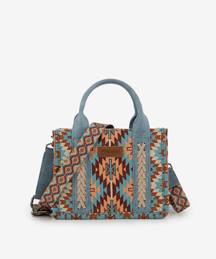 Wrangler All-Over Aztec Print Canvas Tote Bag