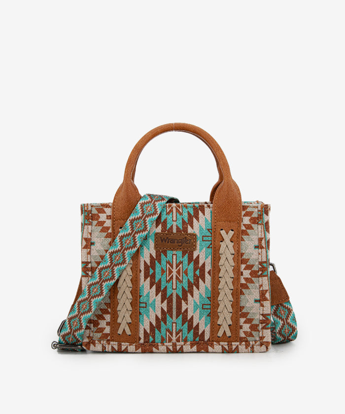 Wrangler All-Over Aztec Print Canvas Tote Bag