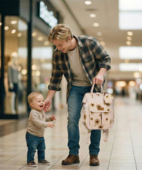 Wrangler Leopard Print Diaper Bag in BG