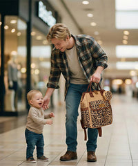 Wrangler Leopard Print Diaper Bag in /LP-BR