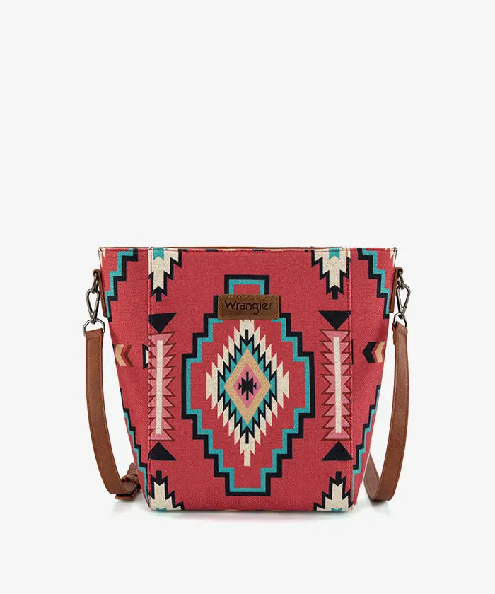 Wrangler Aztec Print Shoulder Bag in BDY