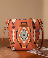 Wrangler Aztec Print Shoulder Bag in BR