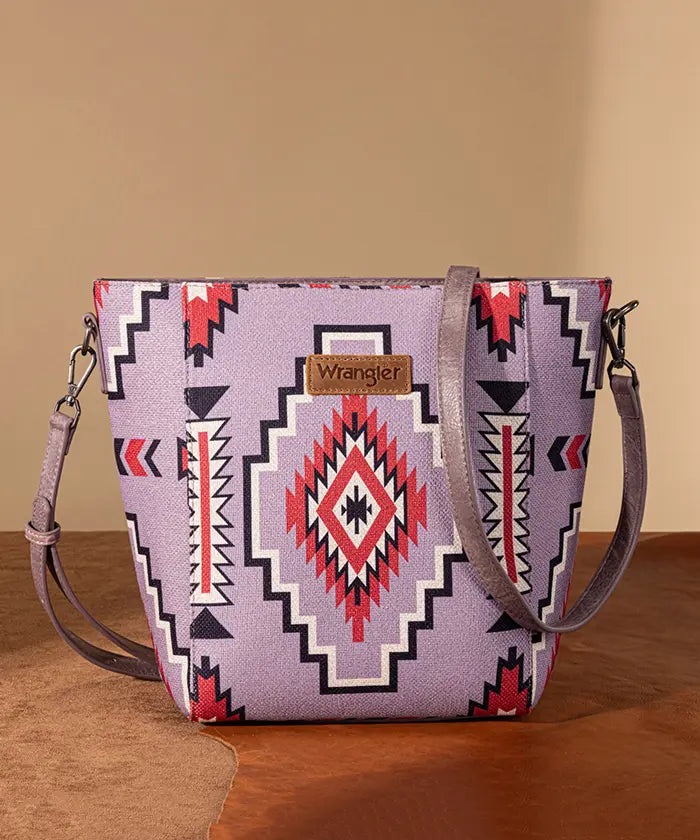 Wrangler Aztec Print Shoulder Bag in PP