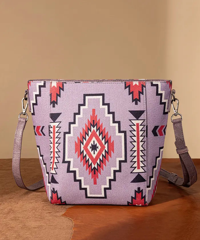Wrangler Aztec Print Shoulder Bag in PP
