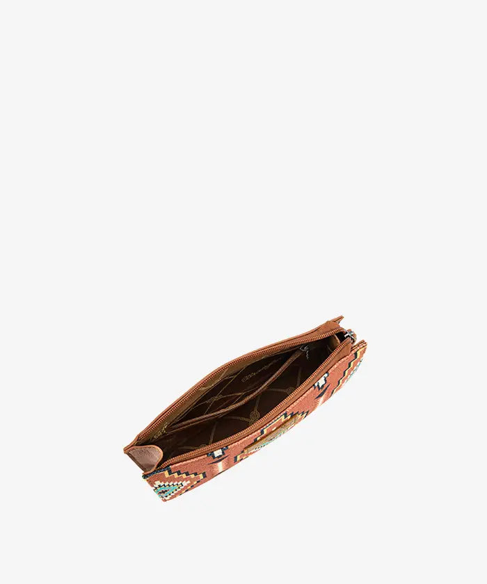 Wrangler Aztec Print Shoulder Bag in BR