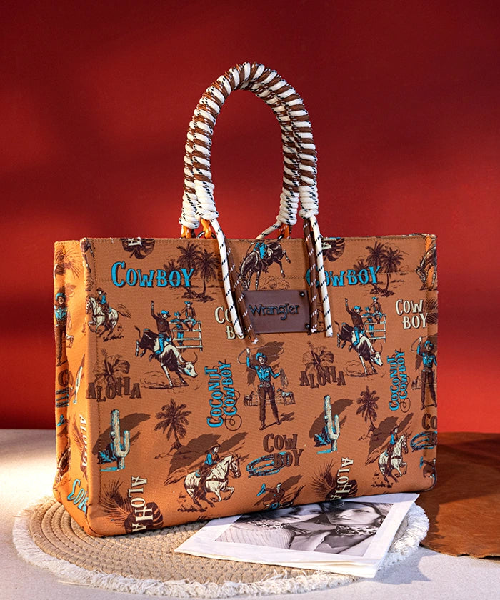 Wrangler_Cowboy_Print_Tote_Bag_Brown