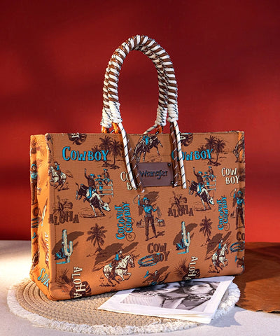 Wrangler_Cowboy_Print_Tote_Bag_Brown