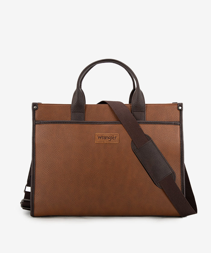 Wrangler laptop tote bag  for women in BROWN 