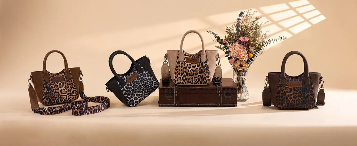 Wrangler Western Rustic Charm Leopard Print Tote Bag
