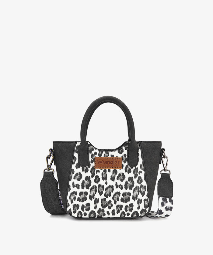 Wrangler Western Rustic Charm Leopard Print Tote Bag