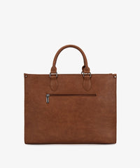 Wrangler Leopard Print Structured Tote Bag in Brown Leopard 