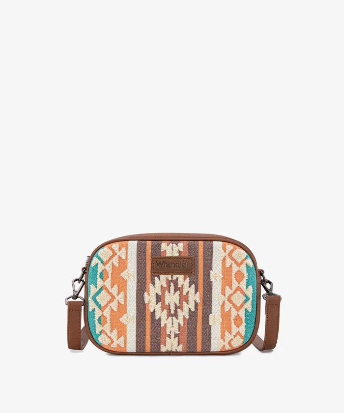 Wrangler canvas crossbody bag in BR