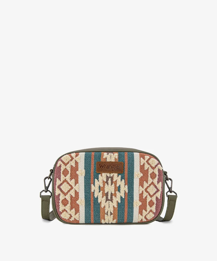 Wrangler canvas crossbody bag in GN