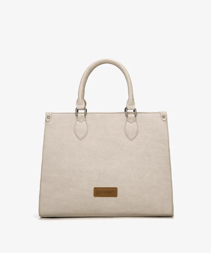 Wrangler Classic Top Handle Tote Bag in Beige