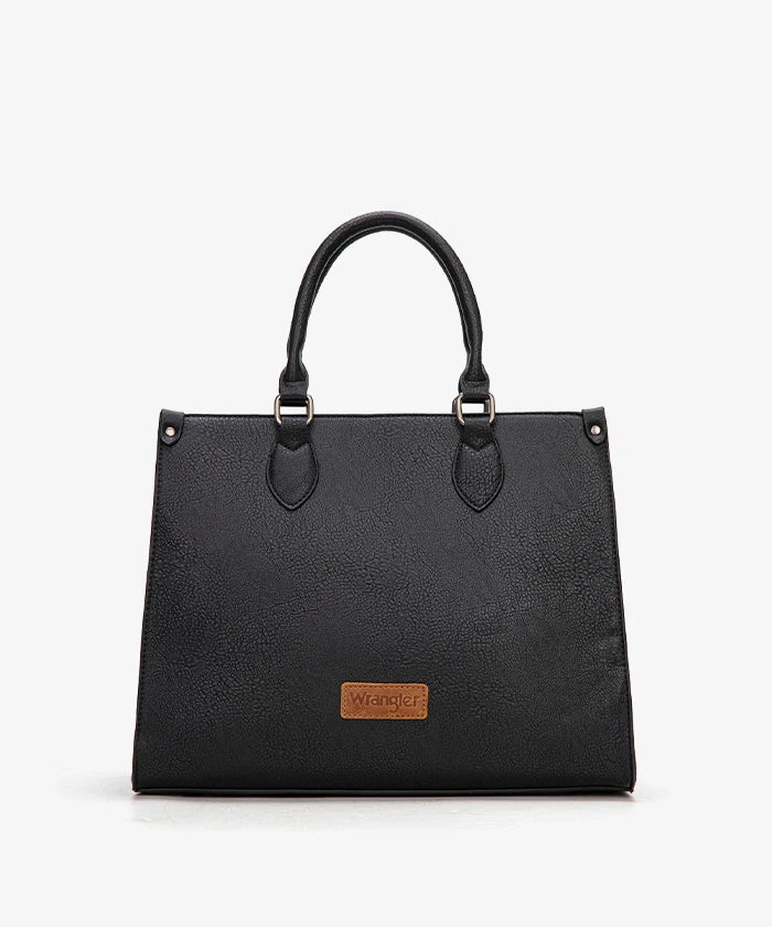 Wrangler Classic Top Handle Tote Bag in Black