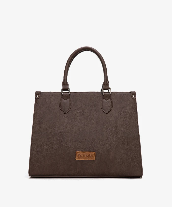 Wrangler Classic Top Handle Tote Bag in Coffee