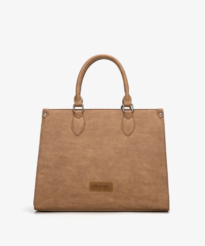 Wrangler Classic Top Handle Tote Bag in Tan
