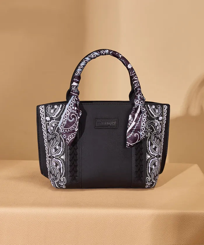 Wrangler Braided Paisley Handbag in BK