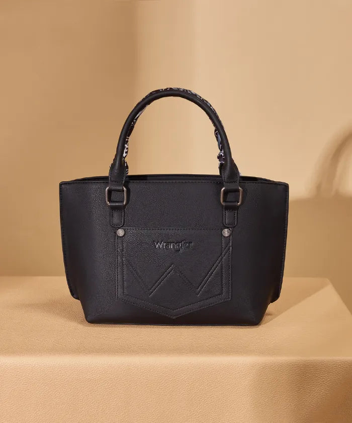 Wrangler Braided Paisley Handbag in BK