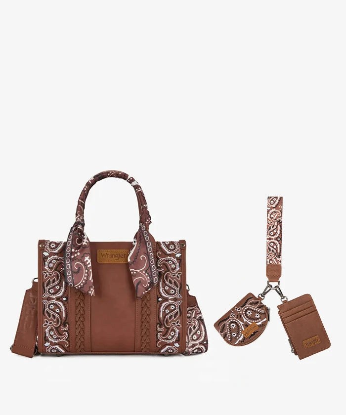 Wrangler Western Desert Paisley Tote Bag
