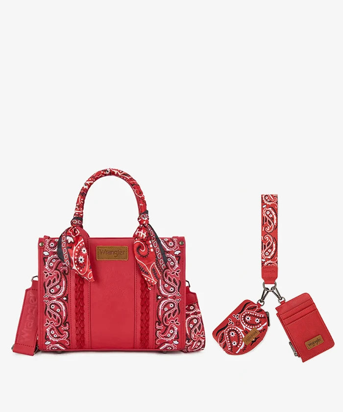 Wrangler Western Desert Paisley Tote Bag
