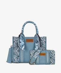 Wrangler Western Desert Paisley Tote Bag