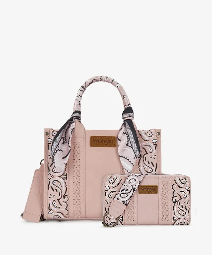 Wrangler Western Desert Paisley Tote Bag