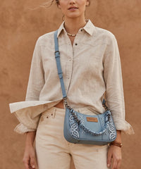 Wrangler Desert Paisley Shoulder Bag in Blue