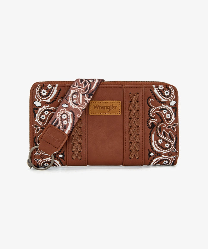 Wrangler western paisley wristlet in BR