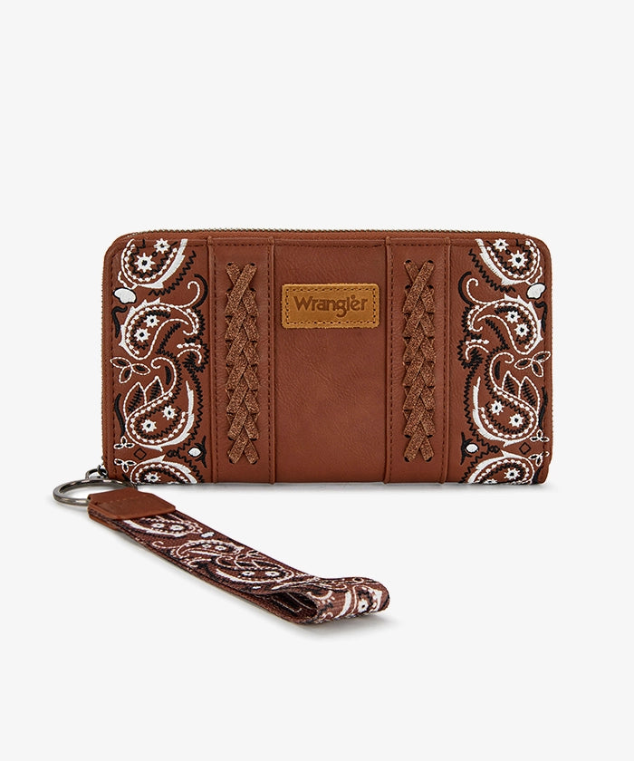 Wrangler western paisley wristlet in BR