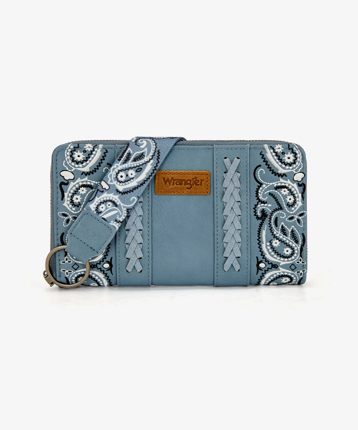 Wrangler western paisley wristlet in JN