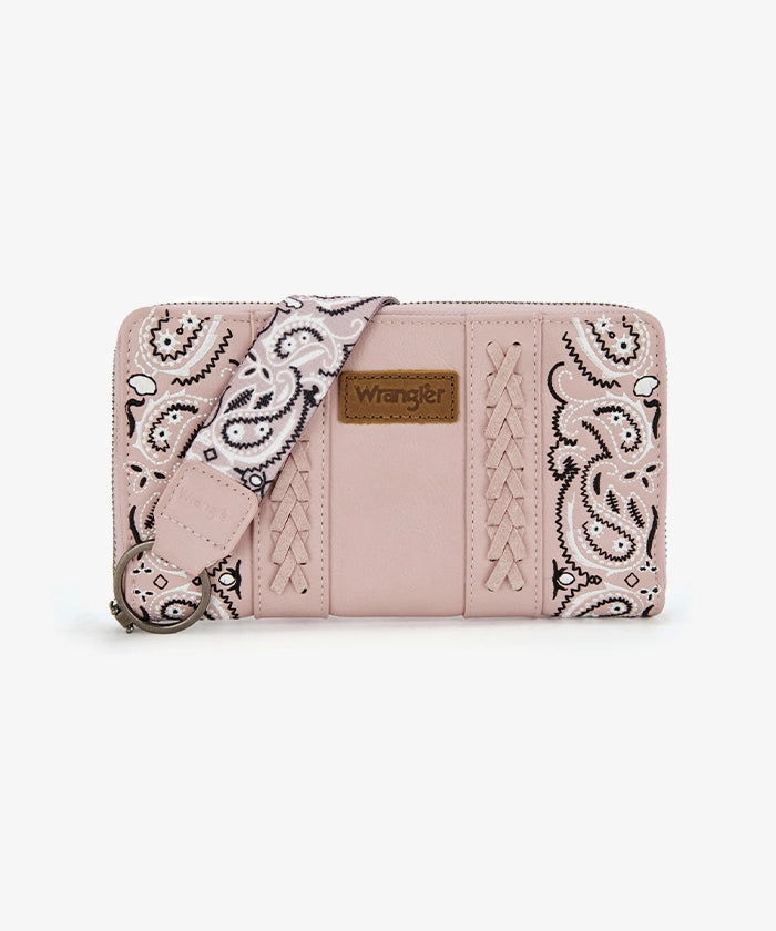 Wrangler western paisley wristlet in PK